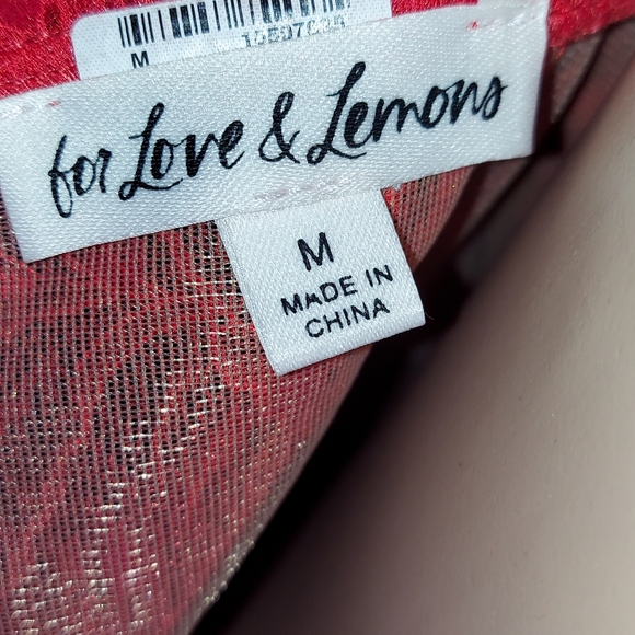 For Love And Lemons Scarlet Lace Dress - Picture 5 of 5